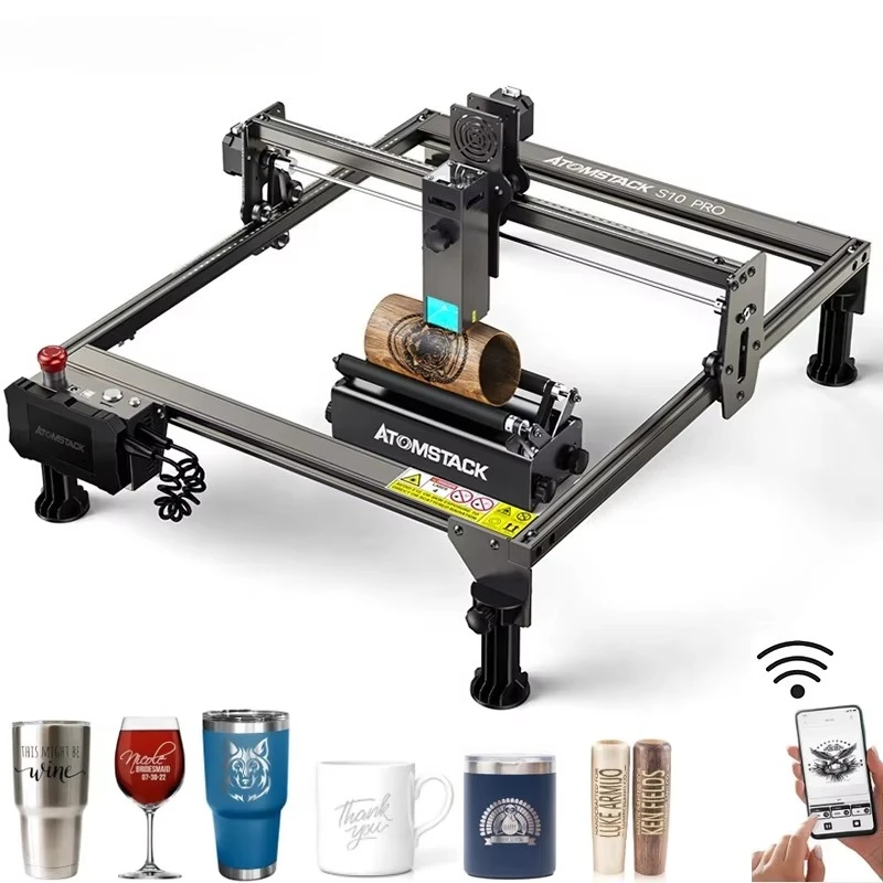 

Atomstack A10 X7 S10 Pro 50W Small Diode Laser Wifi Controlled Metal Wood Jewelry Seal Engraving Metal Laser Cutting Machines