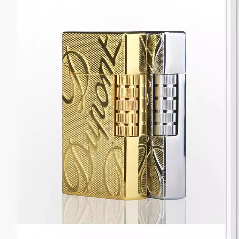 Cigar IgniterZinc Alloy Electroplated  Metal Grinding Wheel Lighter for Smoke Windproof Cigarette Lighters & Smoking Accessories