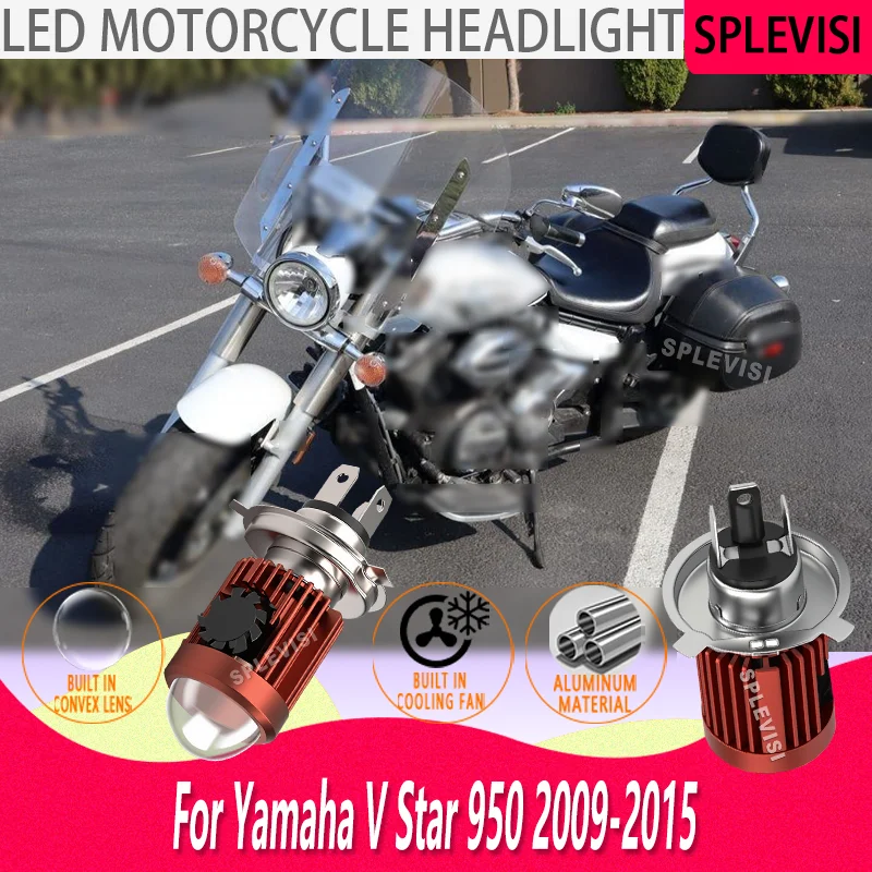 

Instant-On Lighting: Quick Response H4 LED Motorcycle Bulb Yellow/White For Yamaha V Star 950 2009 2010 2011 2012 2013 2014 2015