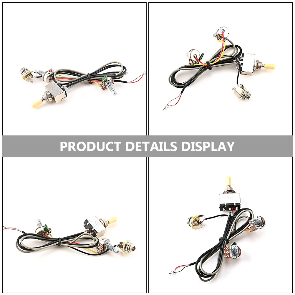 

1Set Guitar Potentiometer Harness Sturdy Long-Term Use Cost-Effective Upgrade Tone Practical Premium Accessory for Guitars