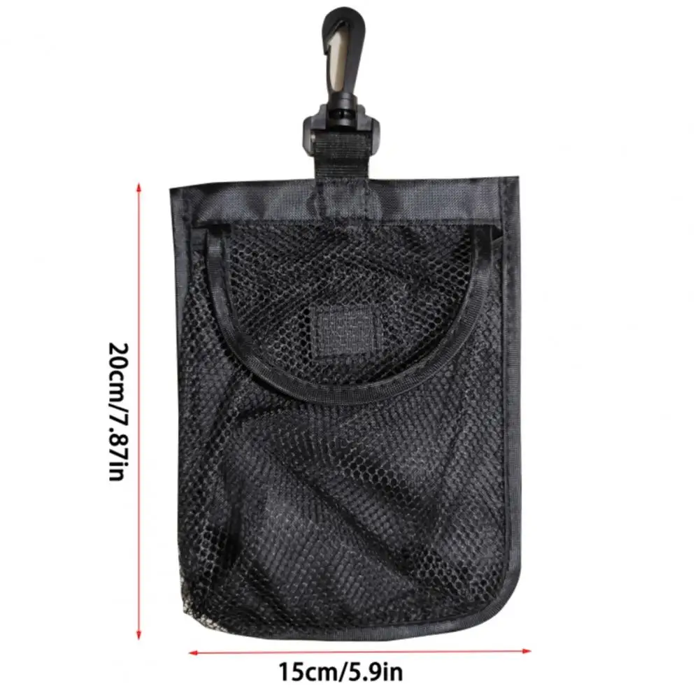 Golf Mesh Net Bag with Fastener Tape Large Capacity Indoor Outdoor Sports Golf Tennis Fitness Sport Pouch Golf Accessories