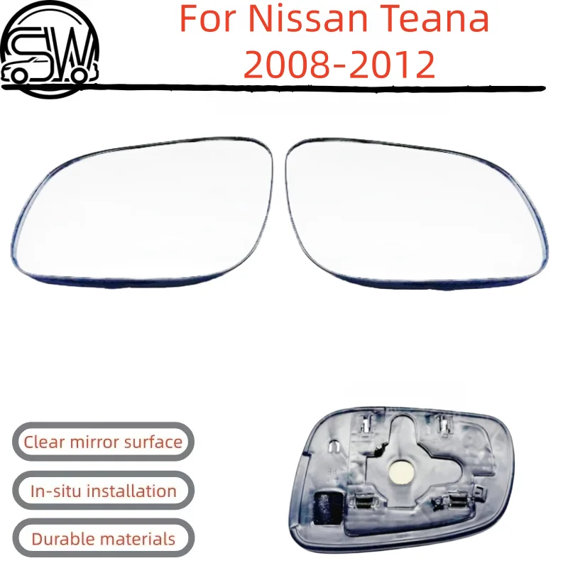 For Nissan Teana 2008-2012 Rearview Mirror Glass Non-Heated.