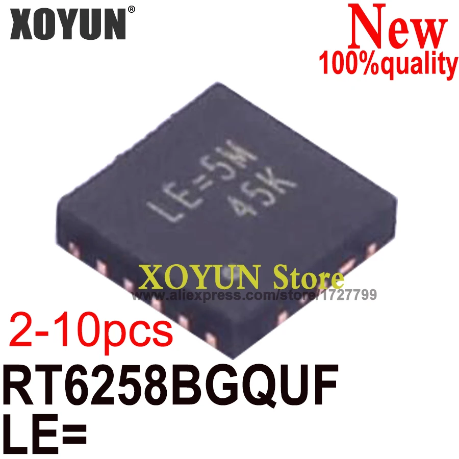 (2-10piece)100% New RT6258BGQUF RT6258BG RT6258B (LE=...) QFN-12 Chipset