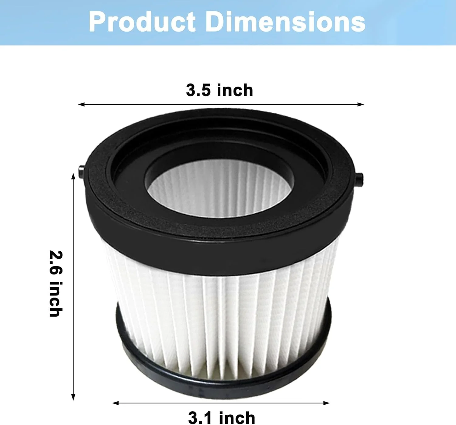 فلتر DCV501HB لمكنسة DEWALT 20V اللاسلكية المحمولة، جزء DCV5011H