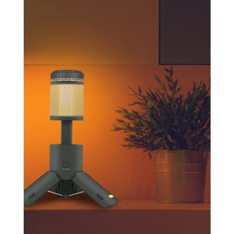 Camping Light Rechargeable Lantern Retractable Light Tripod, Dimming, Portable Waterproof, Work with 10000 mAh