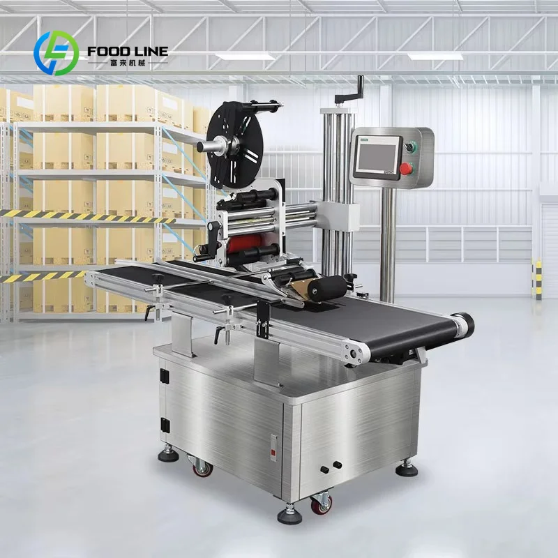 Customized Automatic High Accuracy Flat Surface Labeling Machine Stainless Steel for Carton Box Bag Packaging Industry