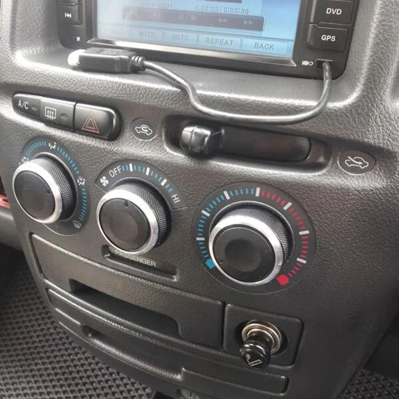 Perillas de Control de calor de aleación de aluminio, 3 uds., para Toyota Tacoma Platz Vios Vitz Yaris Echo Scion xB AC, perilla de interruptor de aire acondicionado