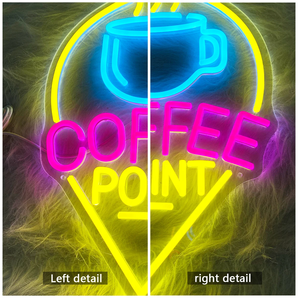 Kaffee form Neonlichter gelten für Geschäfte Coffeeshop Milch tee Shop Atmosphäre Lichter