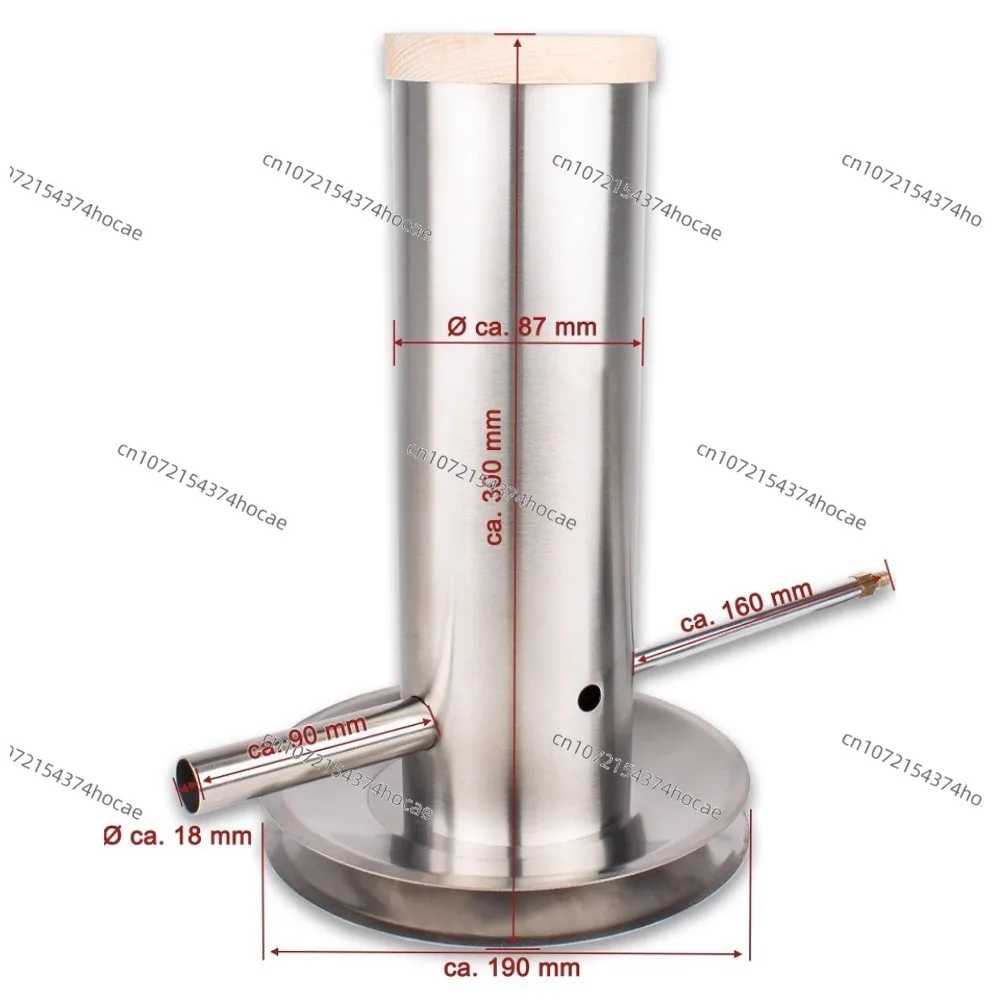Stainless steel smoke pipe for meat smoking to increase smoky flavor
