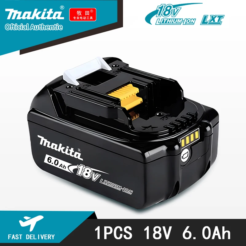 

Makita Battery, 18V6.0Ah Rechargeable Lithium Battery, Makita BL1840, BL1830, BL1850, BL1850B 100% Original Makita Tool Battery