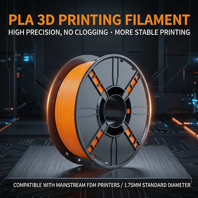 PLA Filament 1.75mm 250g Small 3D Printer Filament Spool with ±0.02mm Accuracy for FDM Printers Test Printing Color Testing
