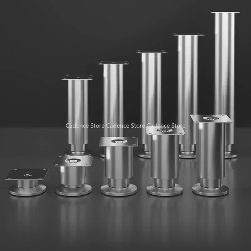 

4Pcs Thickened Stainless Steel Cabinet Foot Adjustment Load-bearing TV Cabinet Sofa Coffee Table Furniture Table Support Foot