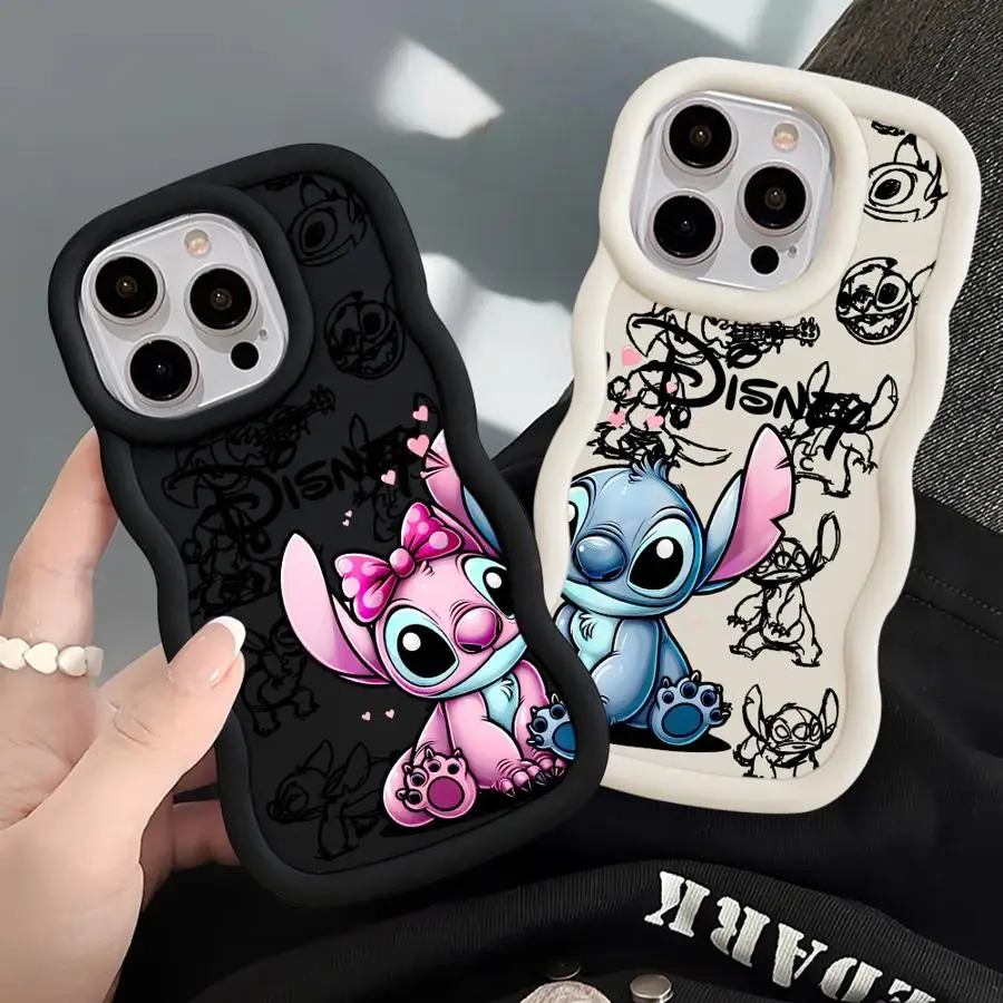 Disney Stitch Angle Phone Case for Poco X3 NFC X3 X3 Pro X5Pro 5G Redmi 8 9C 9T 10 10C 10A 12 4G 12C 13C A1 A2 Plus