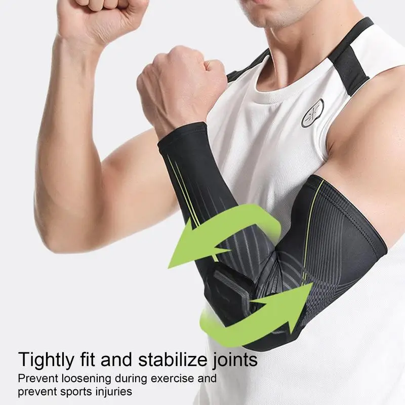 1PC Basketball Sleeves Anti-Collision Padded Arm Sleeves Elbow Forearm Crashproof Pads For Football Basketball Volleyball Soccer