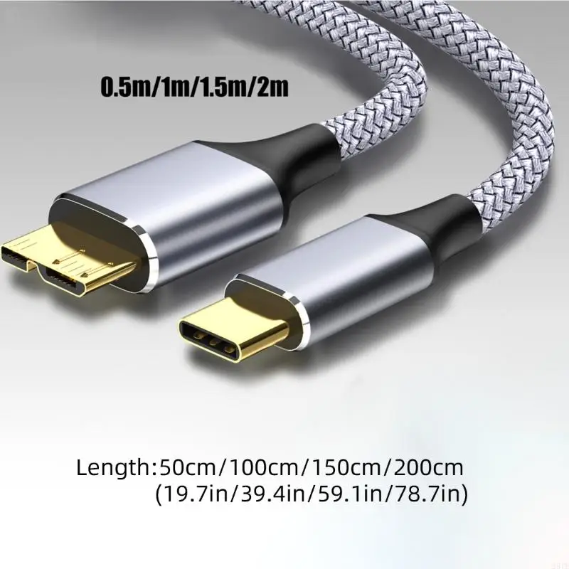 28TE 5Gbps Loại C đến cáp sạc microb cho ổ cứng và chuyển tệp máy tính bảng