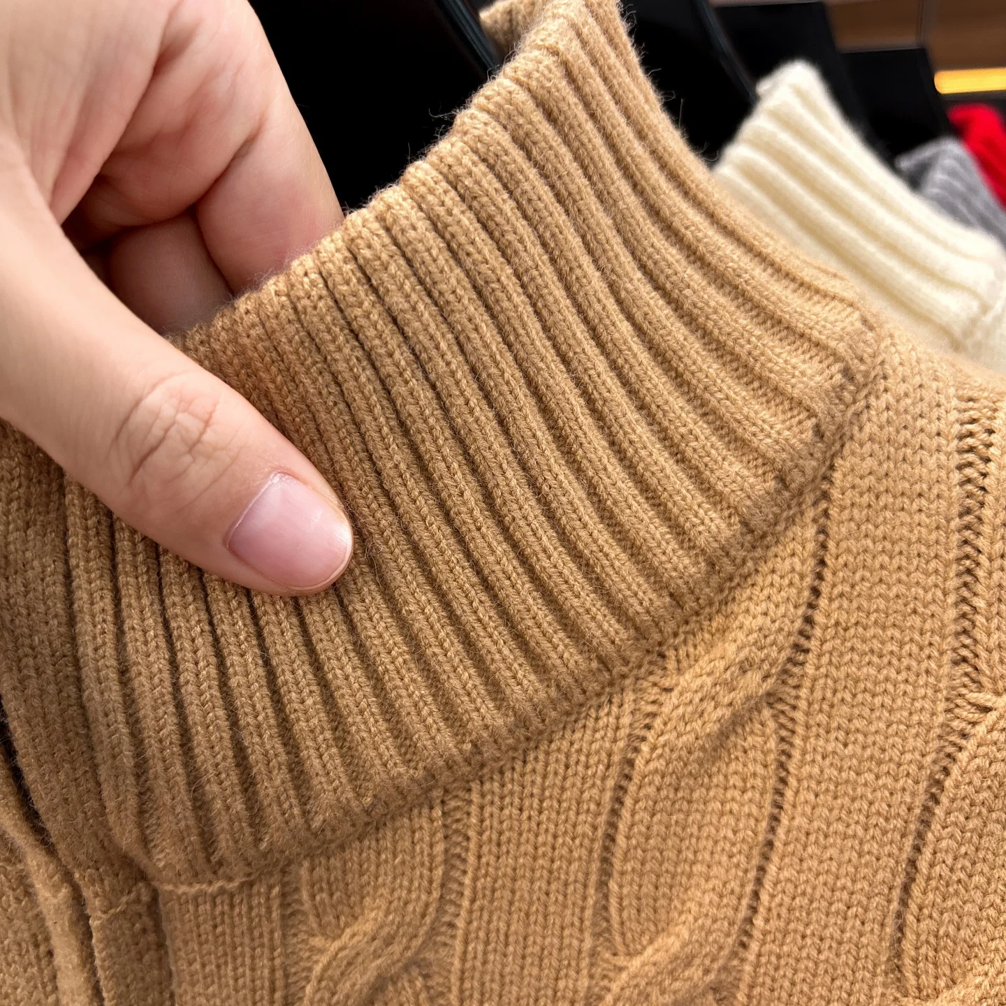 Modischer Herren-Pullover, Hochwertige Marke Paul Pony, Winter-Neuheit mit Reißverschluss, Stehkragen, Klassisch Lässiger Jacquard-Strickpullover – Detail 23