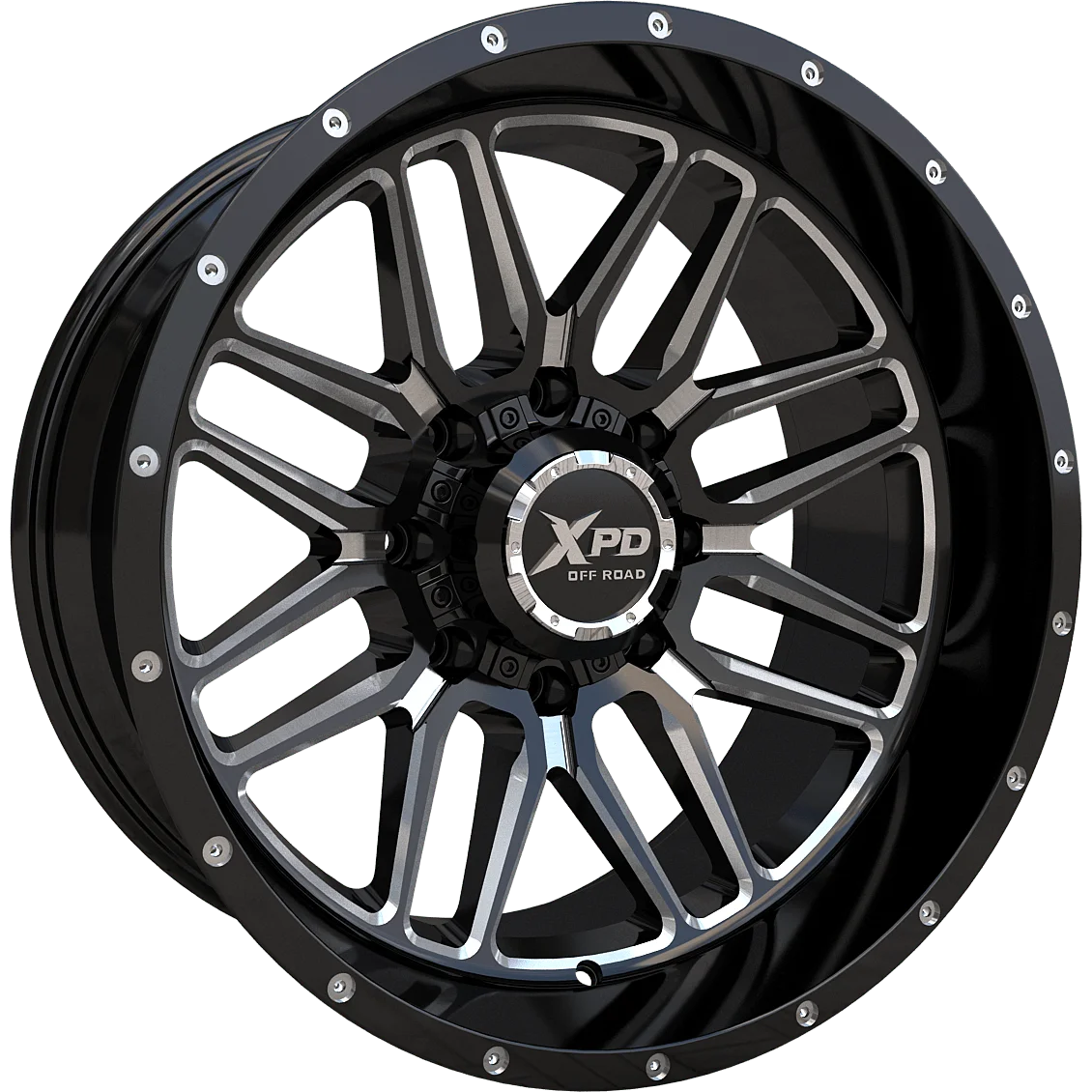 Black Deep Dish Aluminum Alloy 4x4 Off-Road Wheel Rims Available in  20x12 22x12  Suitable for Toyota Dodge Trucks SUVs Pickups