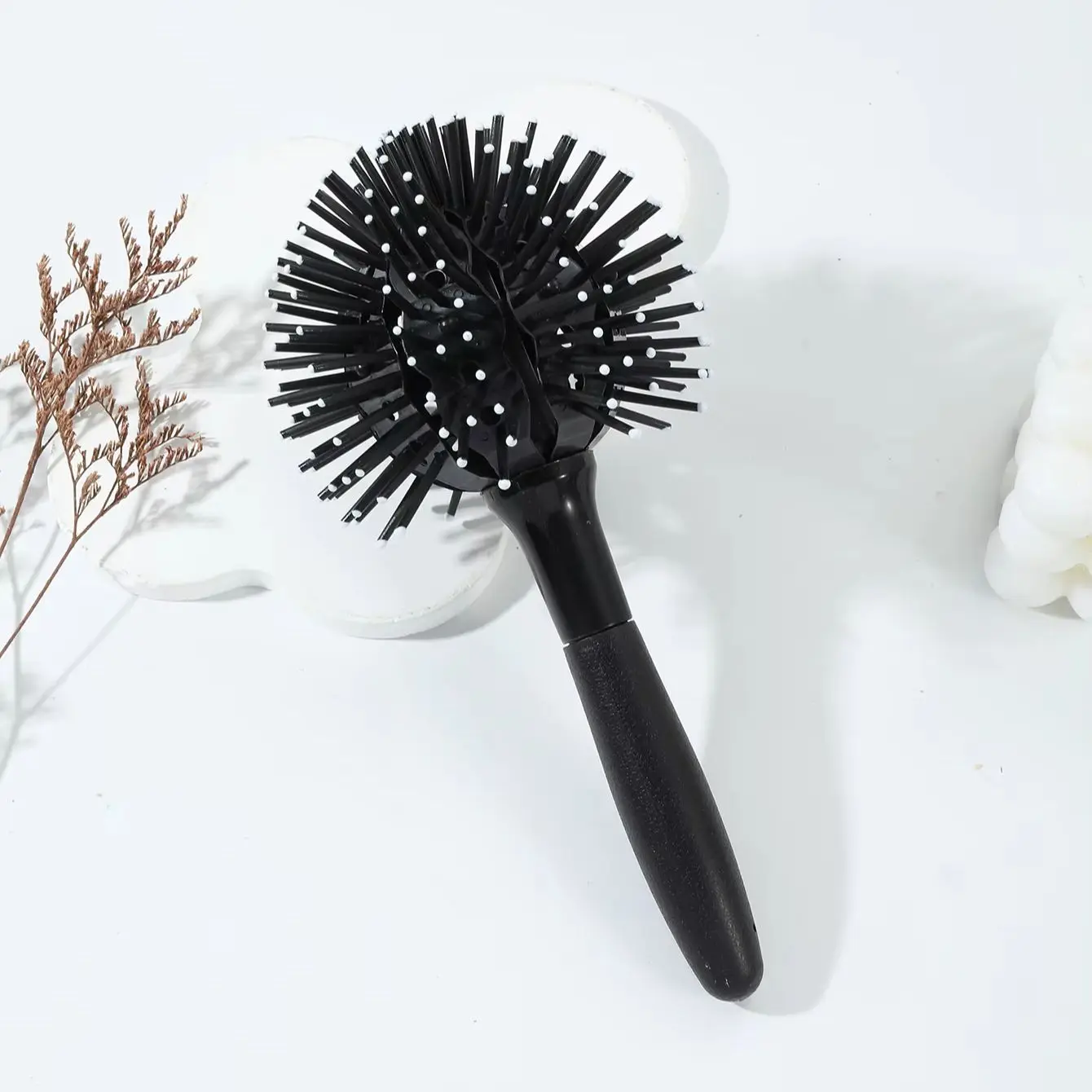 

1 piece of 8-in-1 styling hair brush, spherical ball brush suitable for wet and dry hair Special for real hair wigs