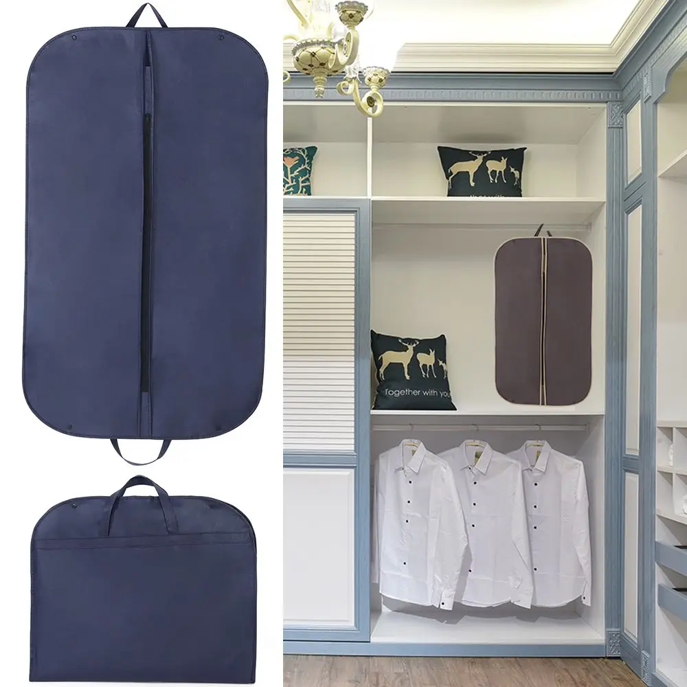 Travel Long Dress Garment Carrier Bag Suit Bags Non-Woven Clothes Dust Cover Hanging Clothes Storage Bag