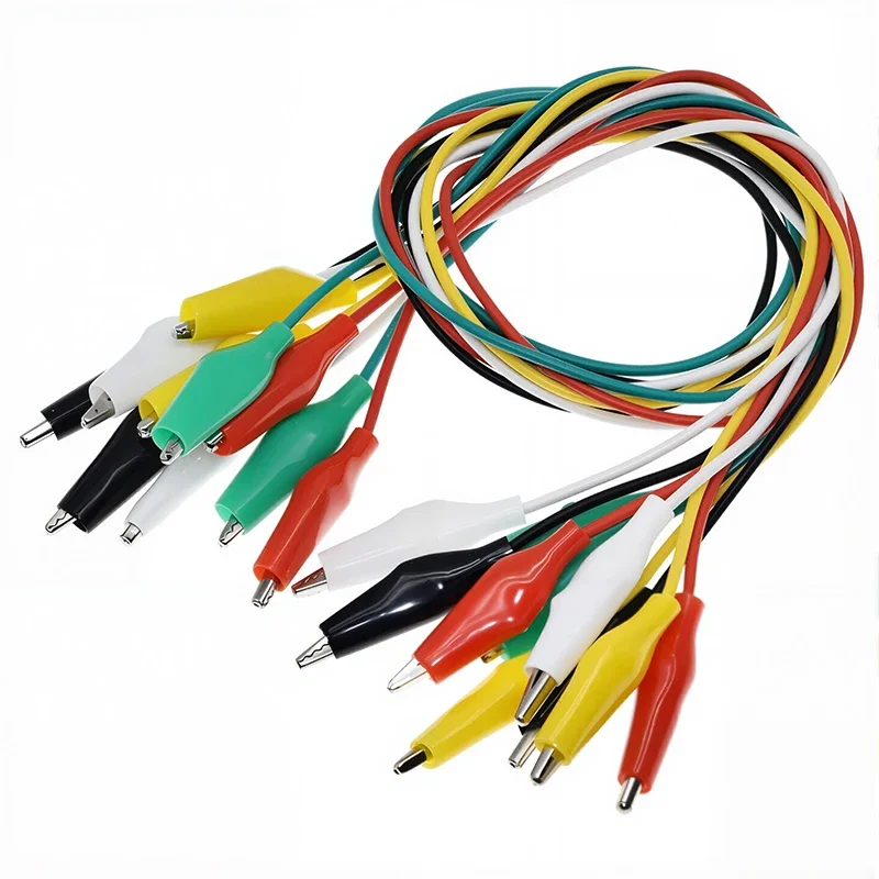 10PCS Krokodilklemmen Elektrische DIY Messleitungen Krokodil doppelseitige Krokodilklemmen Test Jumper Draht 28mm 35mm 45mm – Detail 6