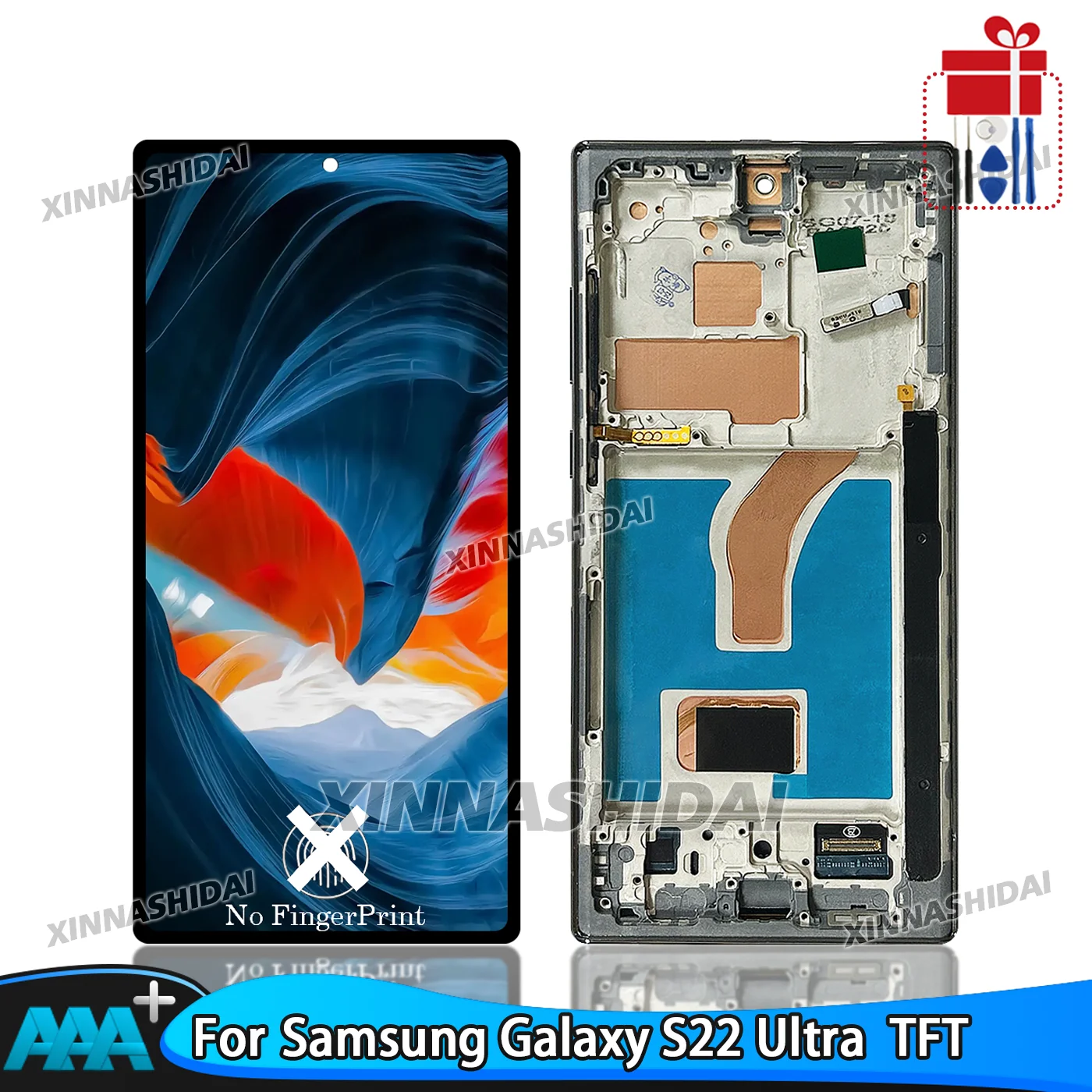 tft-s22-ultra-display-screen-replacement-for-samsung-galaxy-s22-ultra-s908b-ds-lcd-display-digital-touch-screen-with-frame