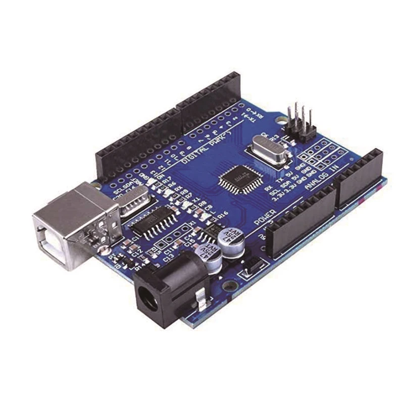 Imagem -02 - Placa de Desenvolvimento de Uno r3 Atmega328p Ch340 Ch340g para Arduino Uno r3 com Cabeçalho Reto do Pino