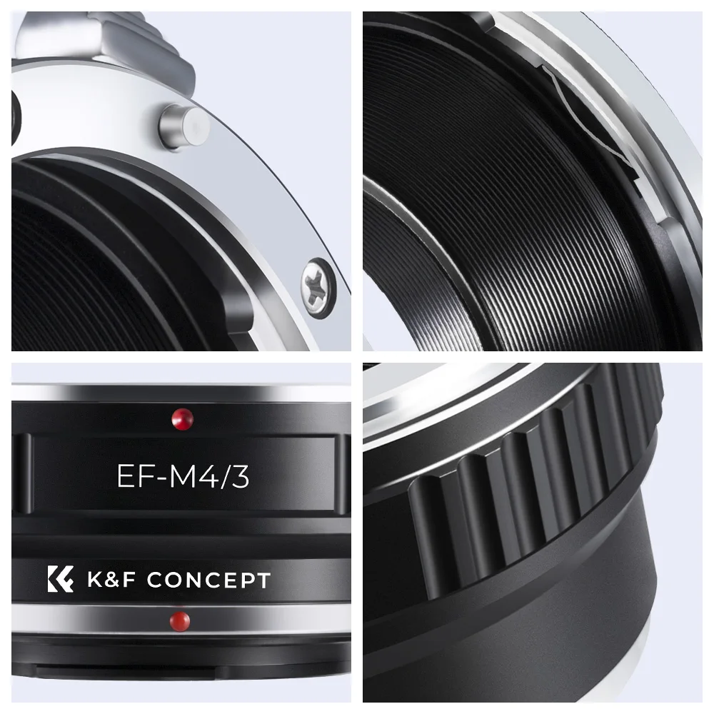 K&F Concept Lens Adapter for Canon EOS EF FD M42 Minolta Nikon F Mount Lens to Micro M4/3 MFT Olympus Pen Panasonic Lumix Camera