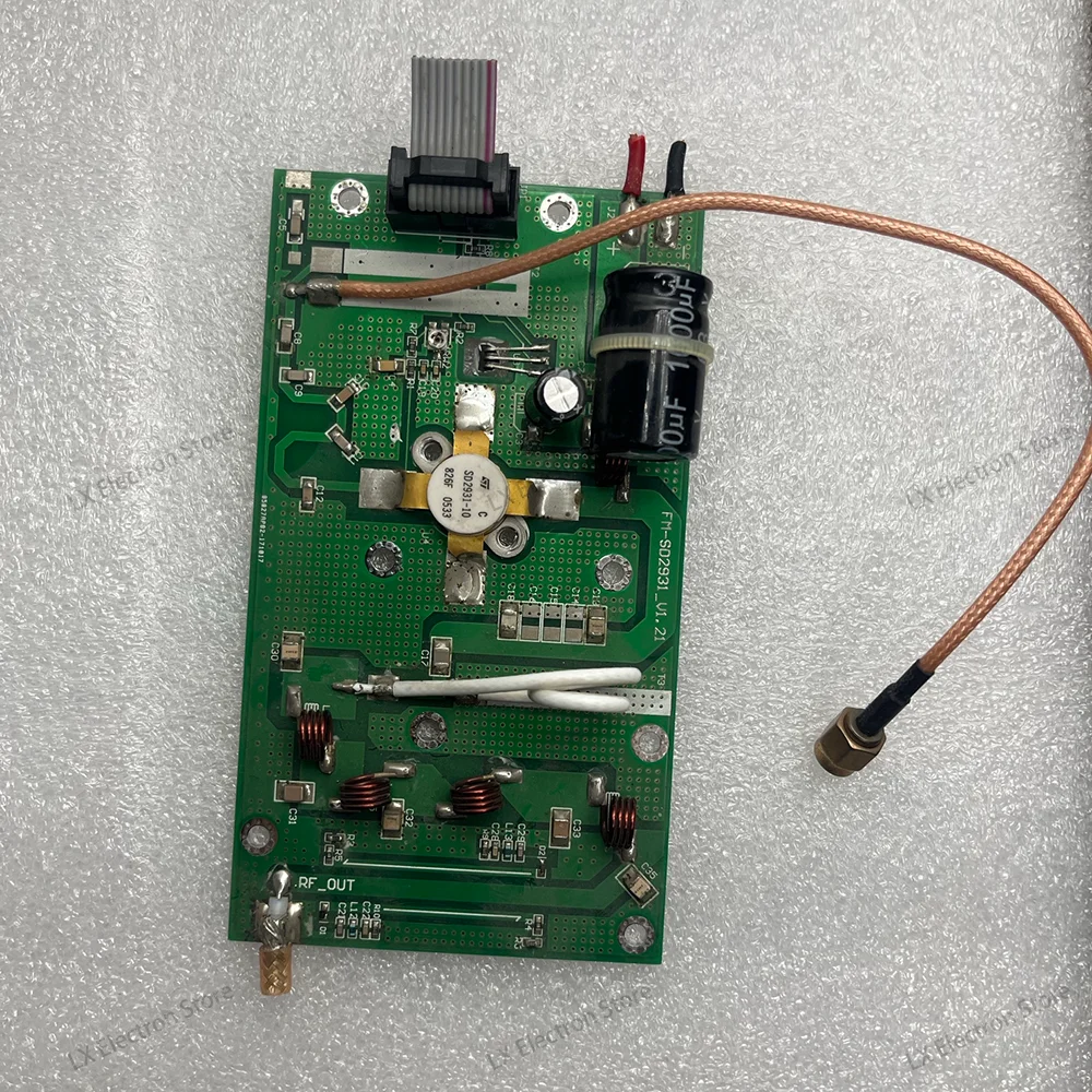 150W FM transmitter board 87-108MHz, operating voltage DC 48V (SD2931-10 MOSFET has been tested OK), output matched to 50 ohms