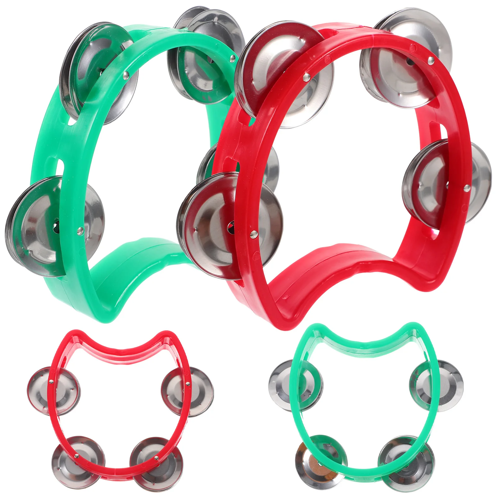 

4Pcs Hand Shaking Bells Musical Instrument for Beginners Rhythm Enhancer with Eye Catching Colors Ideal for Church Choir Dance