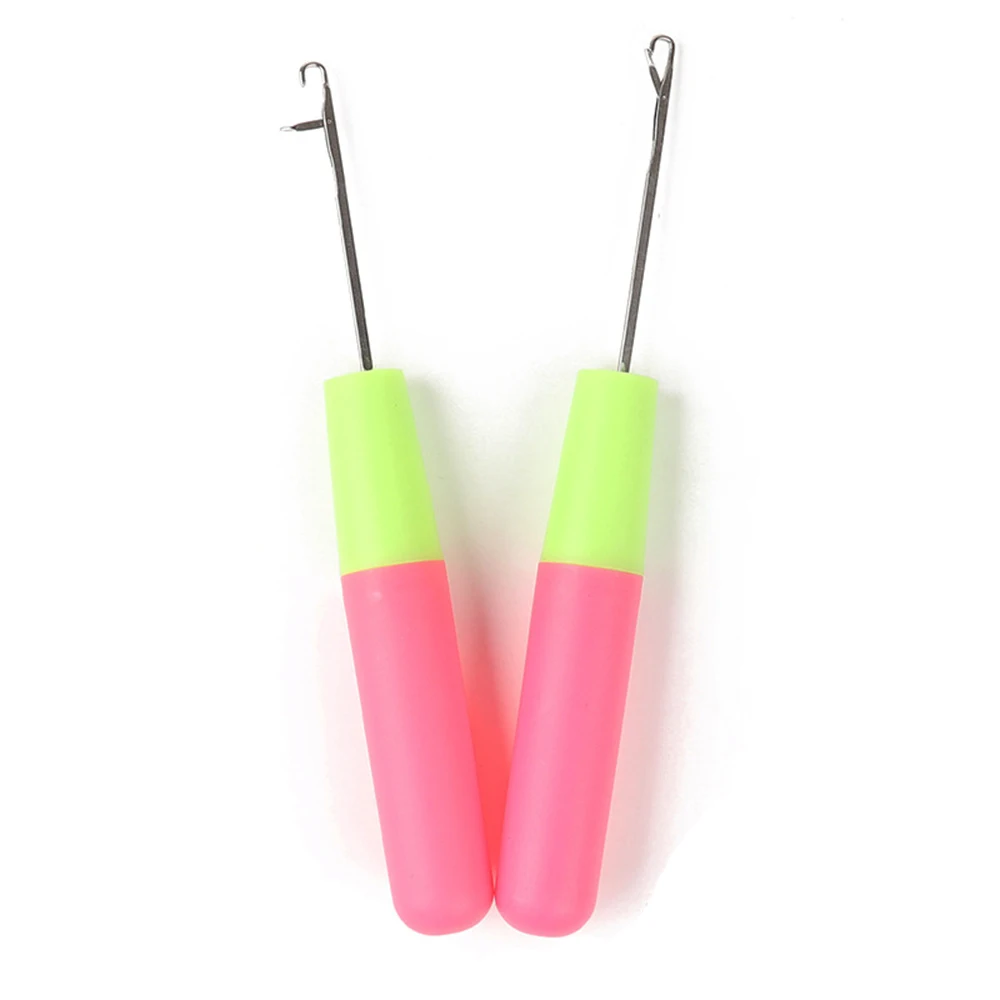 

Крючок для вязания крючком, пластиковая игла для плетения волос или кружевных игл для парика, 2/5 шт., вязаные иглы для дредов для плетения волос