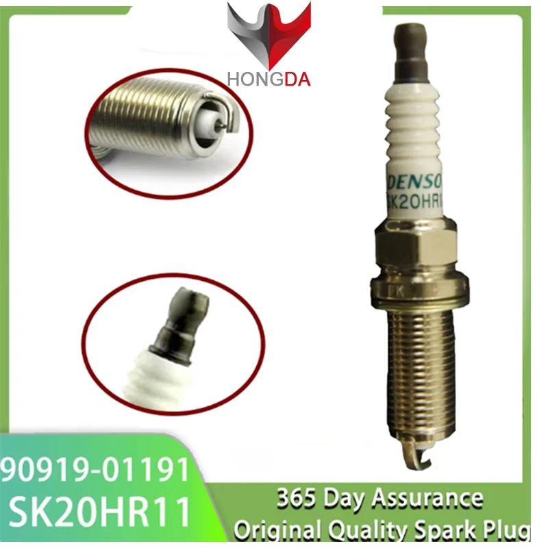 HONGDA Iridium Spark Plug 90919-01191 SK20HR11 For Toyota Lexus LS460 LX570 GX460 Land Cruiser 4Runner FJ Tacoma 9091901191