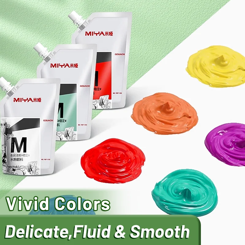 1pc Gouache Paint for Colouring,100 ml/3.38oz,42 Vibrant Colors,Portable for Drawing,Canvas,Jelly Cup for Artists,Back to School