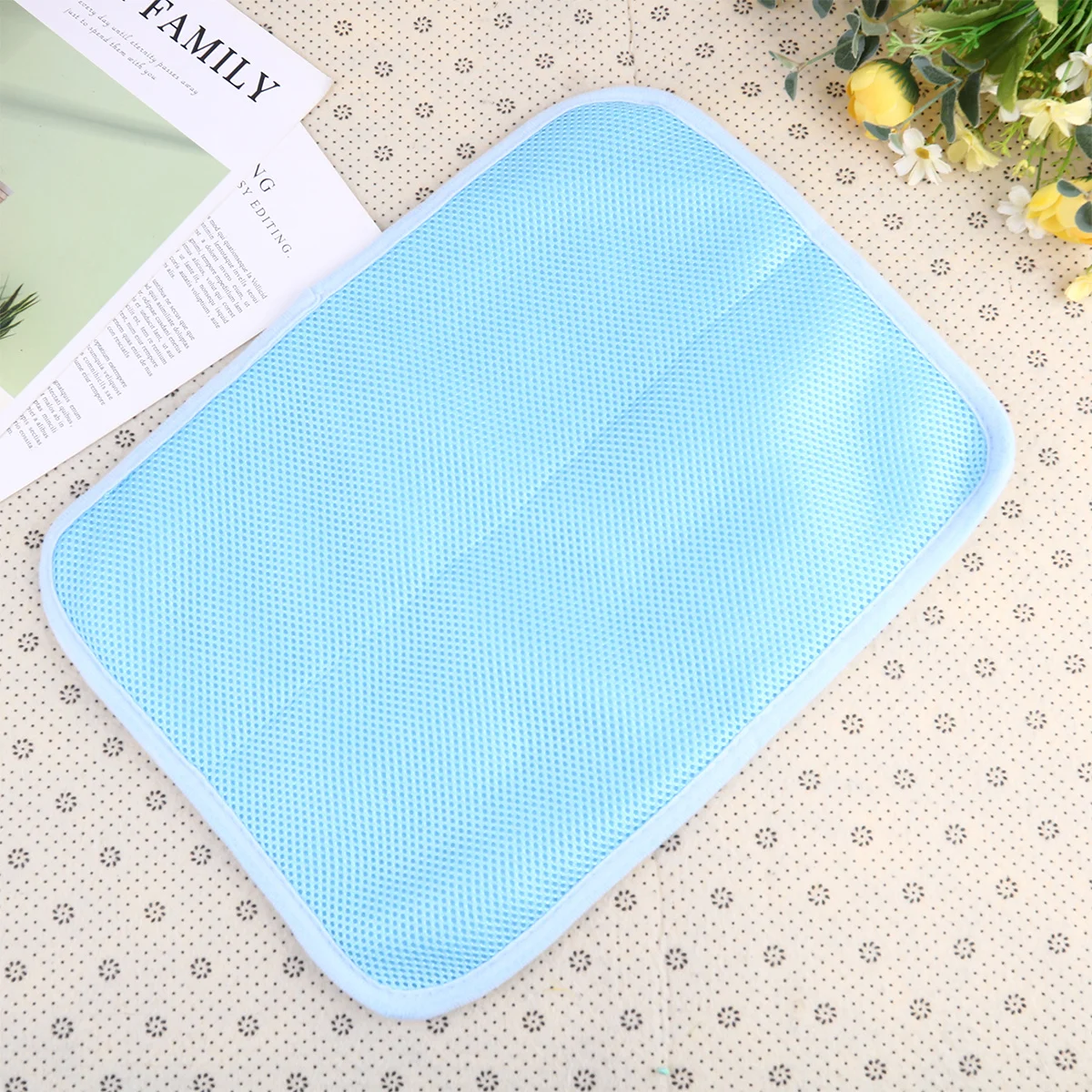 

Pet Cooling 40X30 Cm Pink For Dogs Cats Summer Lightweight Fabric Ice Pad Dog Cool Mat Cat Summer Mat