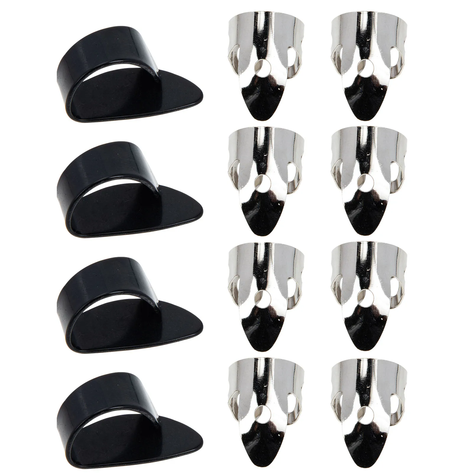 

Durable Guitar Finger Picks Stainless Steel Thumb Cot Practical Caps for Practice Tool Reusable Lightweight Accessories