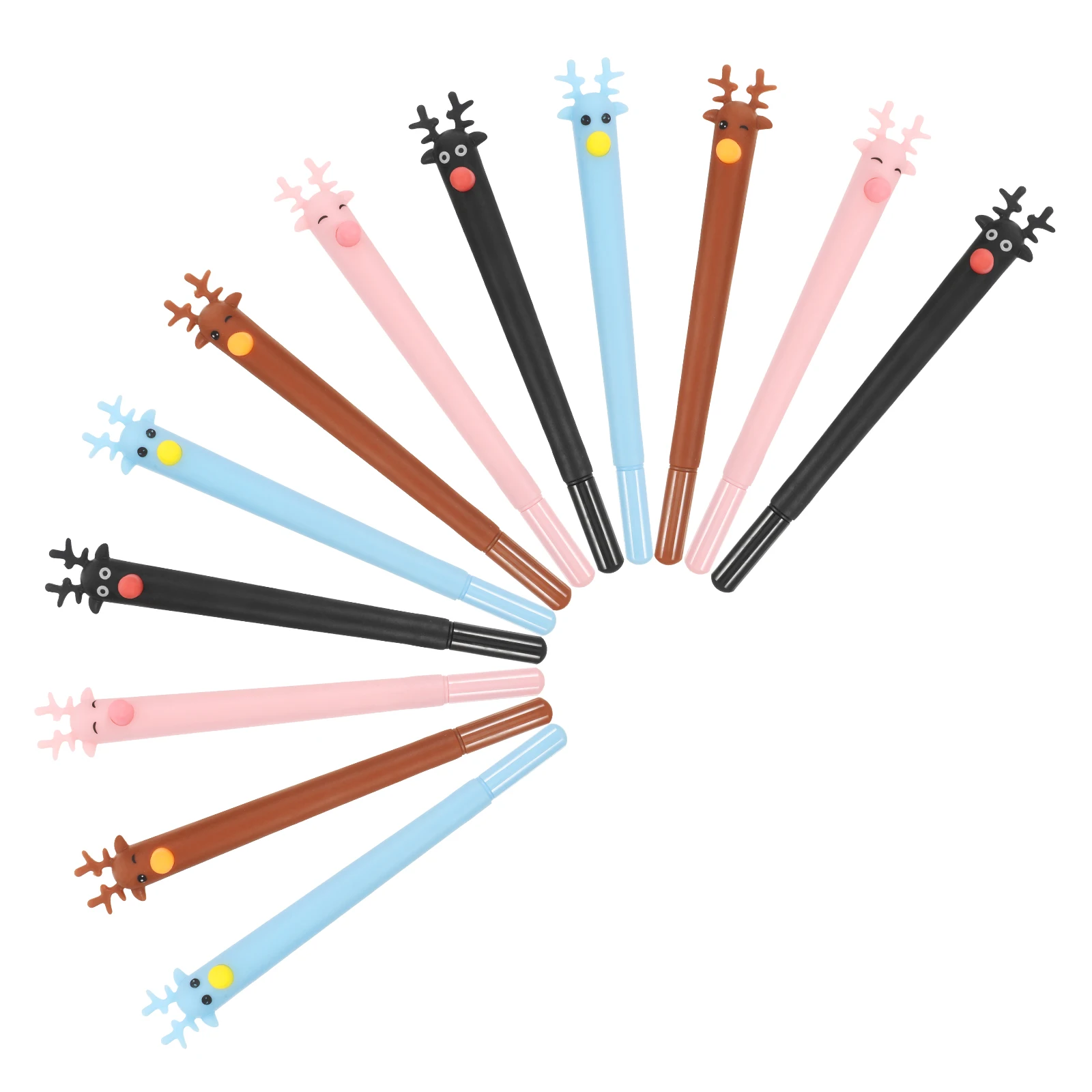 

12 Pcs Elk Water Pen Writing Pens Animal Ballpoint School Supplies for s Novelty Blue Funny Stationery Party Favors Nice