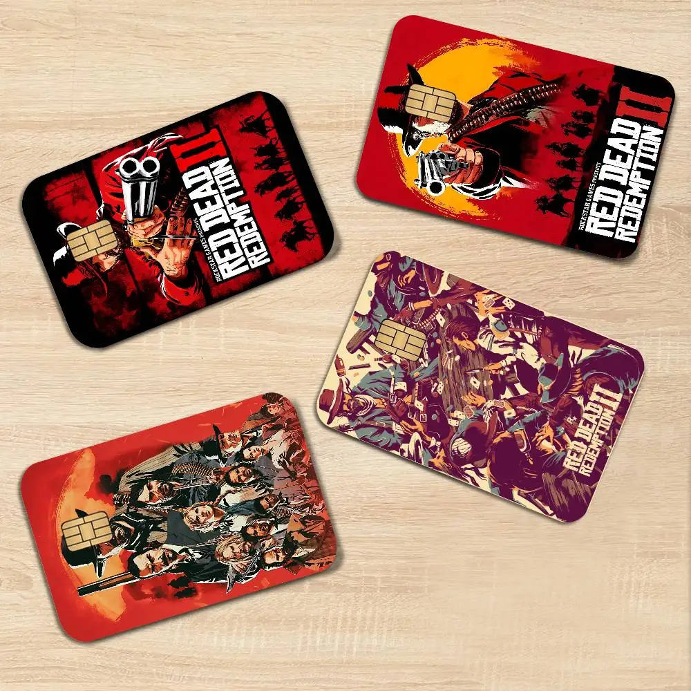 Game TV Red Dead Redemption Anime Spend or Save Shell On Off Ultra Thin No Fade Sticker Skin Cover Film for Debit Credit Card