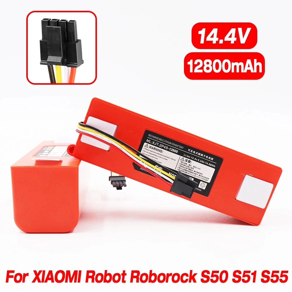 

Battery For Xiaomi 1s Robot Vacuum Cleaner Battery Brr 2p4s 5200d Roborock S5 H6 Battery Replacement Battery For Roborock S50