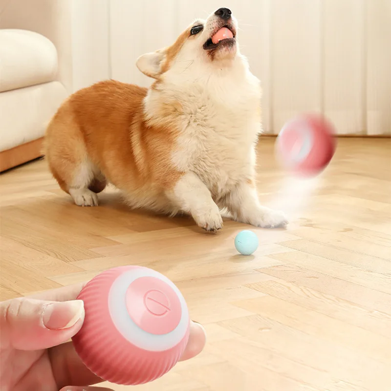 Electric Cat Ball Toys Automatic Rolling Smart Cat Toys Interactive for Cats Training Self-moving Kitten Toys for Indoor Playing