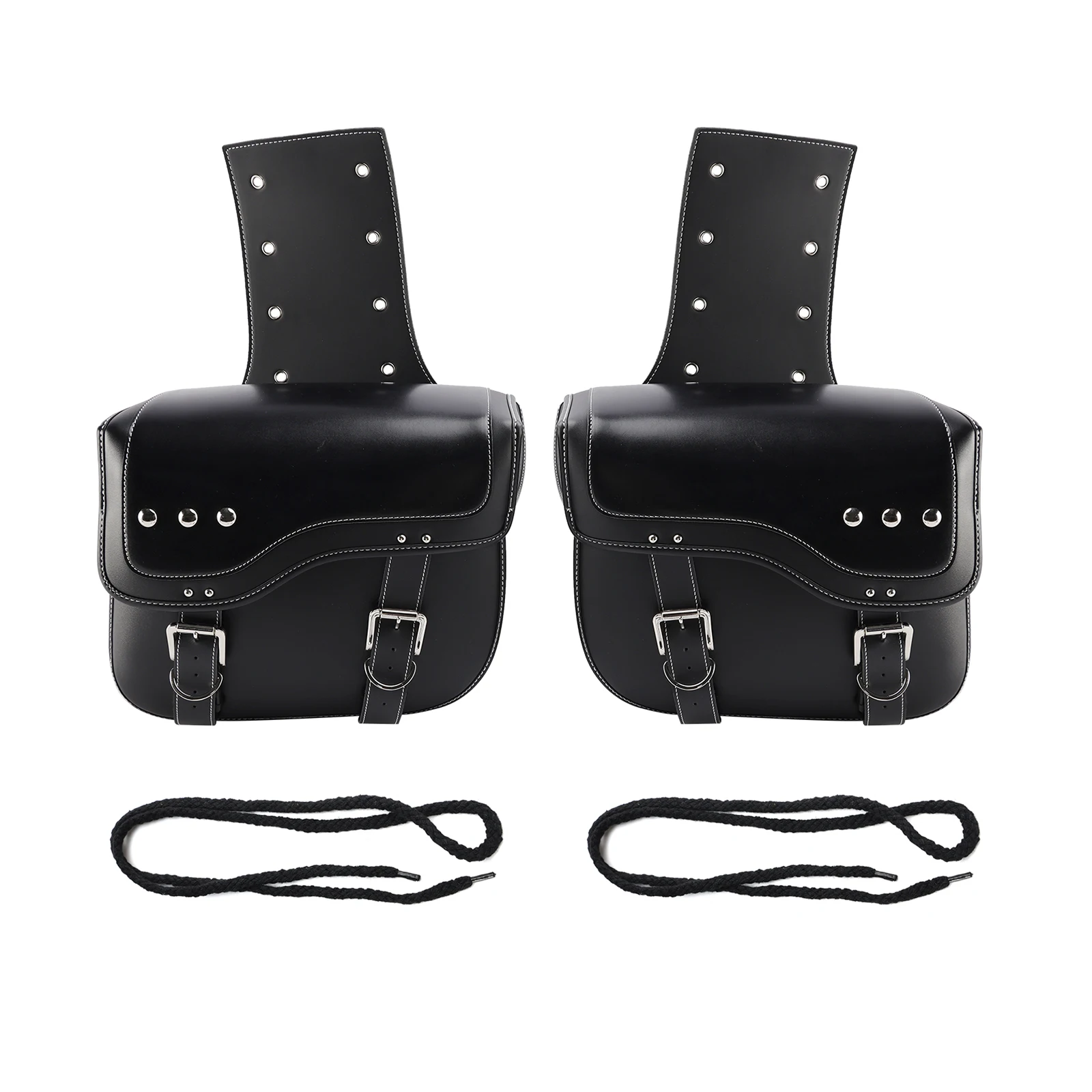 

28L Side Tail Bag Saddlebag Color Matching Luggage Black For Scooter Motorcycle