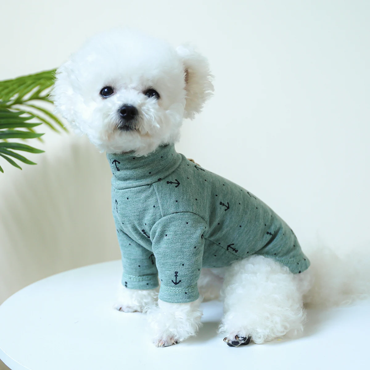 1PC Pet Clothing Dog Cat Spring and Autumn Thin Boat Anchor Pullover Elastic Pajamas With Drawstring Buckle For Small Medium Dog