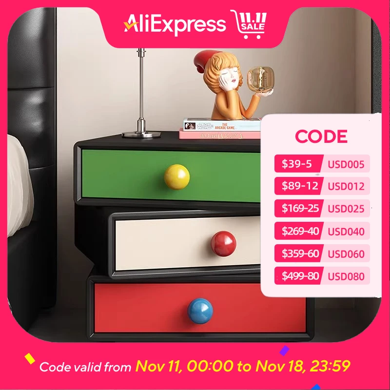 

Kids Decorations Bedside Table Luxury Designer Unique Modern Room Bedside Table Drawers Weird Cute Mesitas De Noche Furniture