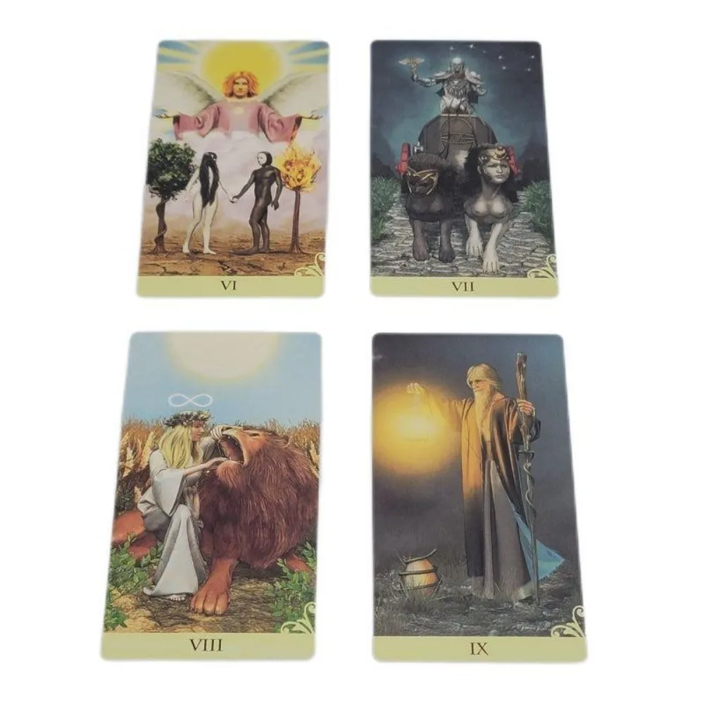 12x7cm Viceversa Tarot Card Game Both Sides Illustrated 78 Pcs Cards with Guidebook for Beginners