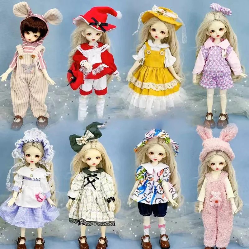 Fashion 30cm Doll Clothes Princess Dress Set 1/6 BJD Doll Outfit Set Girl Toy Gift Doll Accessories Holiday Gift