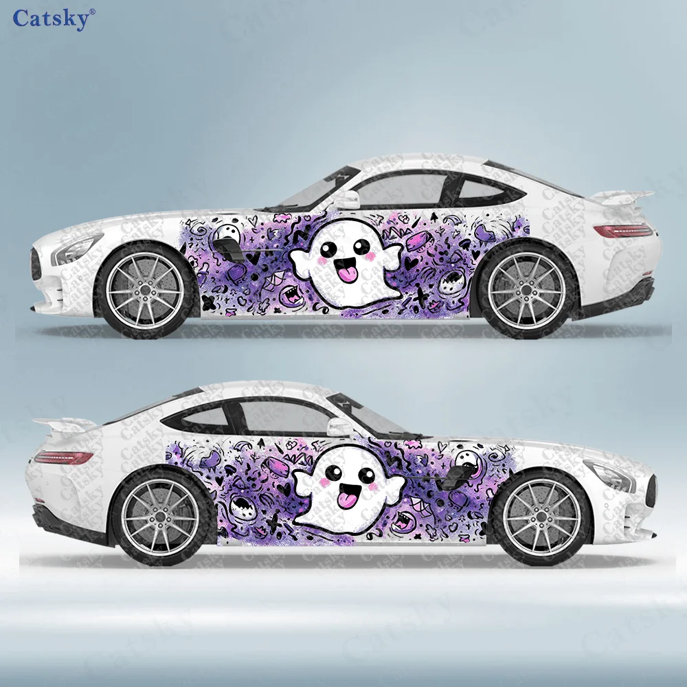 2-adesivi-per-auto-a-forma-di-fantasma-carini-resistenti-anti-sbiadimento-valorizzano-la-bellezza-del-tuo-veicolo-con-un-design-artistico-audace-rivestimento-in-vinile-per-auto