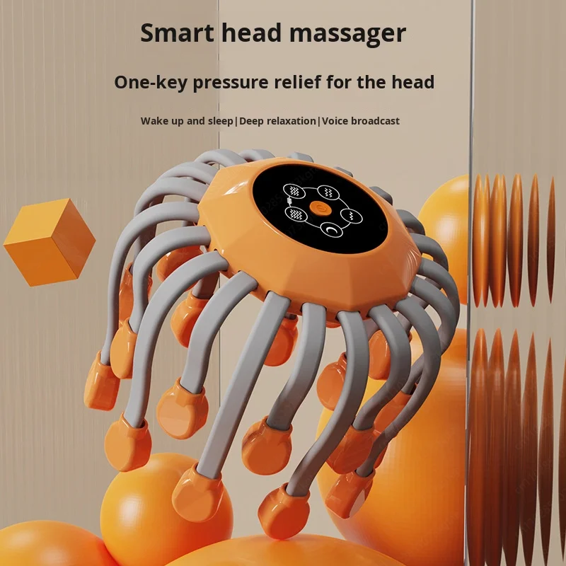 Advanced Octopus Scalp Massager Head Scratching Tool and Soul Extraction Device Head Massager