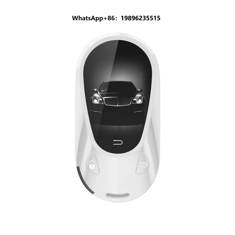 LCD Display Zinc Alloy Smart KeyEntry 4 Buttons Connector Black 1 Year Warranty