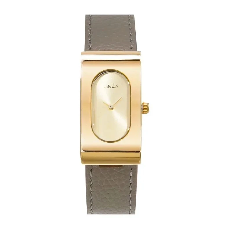 Nuevo reloj de lujo de moda Personal para mujer, cinturón de cuero genuino, reloj informal de moda Simple para mujer