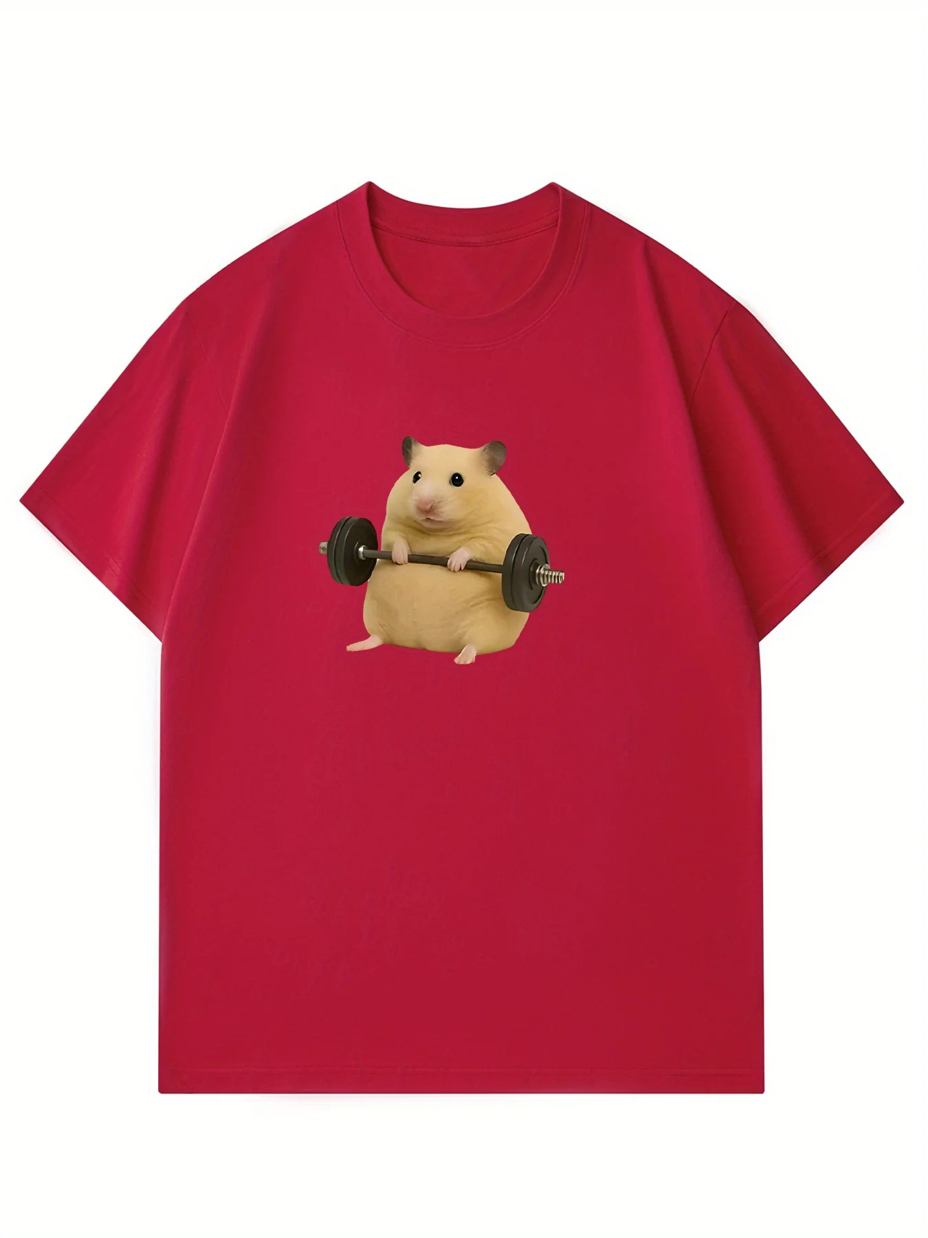 Camiseta غير رسمية من المانجا كورتا Harajuku con Grafico de pesas de?alteramiento de haster verde claro para mujerropa estetica