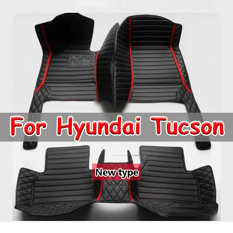 

Car Floor Mats For Hyundai Tucson NX4 2022 2023 Carpets Luxury Leather Mat Rugs Anti Dirty Pad Interior Parts Car Accessories