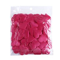 2/3.5cm 100Pcs 3D Flower Love Heart Padded Fabric Throwing Petals Love Heart Table Wedding Party Romantic Sweet Decoration